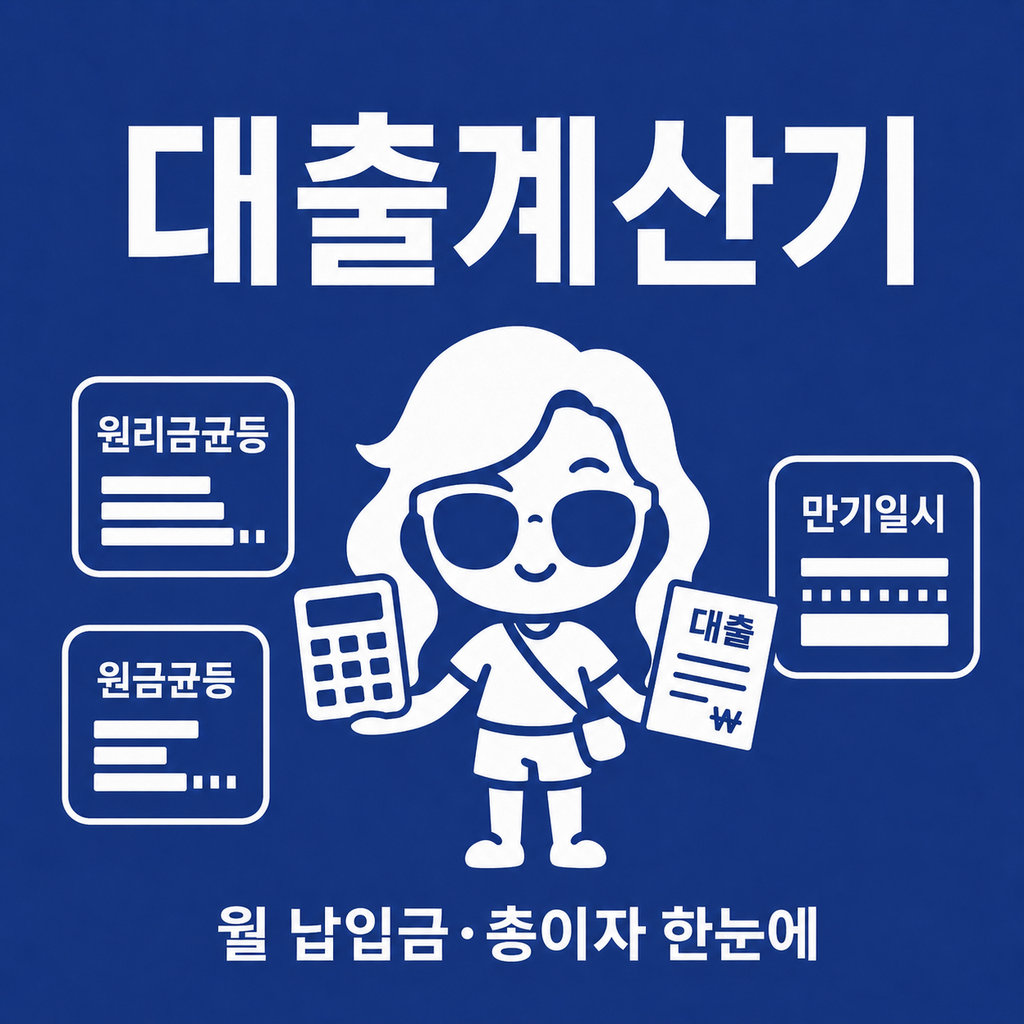 쳇순이 대출 상환 비교 계산기 안내 이미지